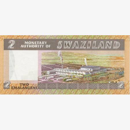 Szváziföld 2 emalangeni 1974. P 2a (N) Szváziföld 2 emalangeni 1974. P 2a (N)
