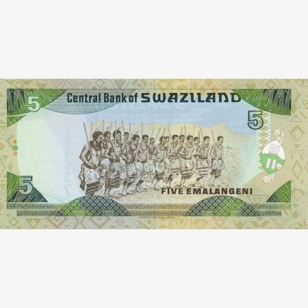 Szváziföld 5 emalangeni 1995. P 23 (N) Szváziföld 5 emalangeni 1995. P 23 (N)