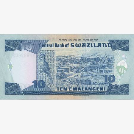 Szváziföld 10 emalangeni 2006. P 29c (N) Szváziföld 10 emalangeni 2006. P 29c (N)