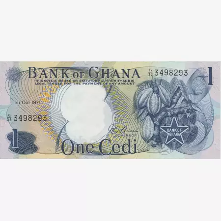 Ghana 1 cedi 1971.  P 10d   (N)