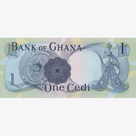 Ghana 1 cedi 1971. P 10d (N) Ghana 1 cedi 1971. P 10d (N)