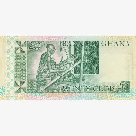 Ghana 20 cedis 1982.  P 21c   (N)