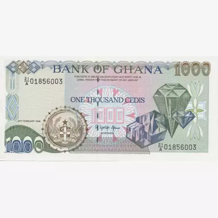 Ghana 1000 cedis 1996.  P 29b   (N)