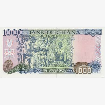 Ghana 1000 cedis 1996.  P 29b   (N)
