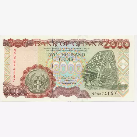 Ghana 2000 cedis 2003.  P 33h   (N)