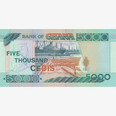 Ghana 5000 cedis 2003.  P 34i   (N)