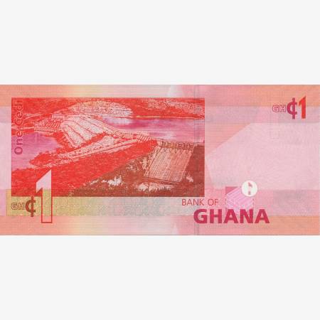 Ghana 1 cedi 2007-2017.  P 37   (N)