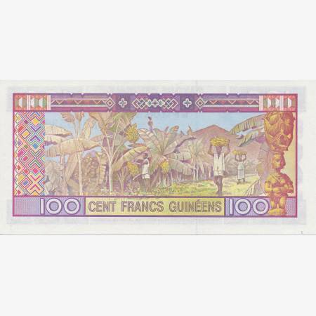 Guinea 100 francs 1985.   P 30a   (N)