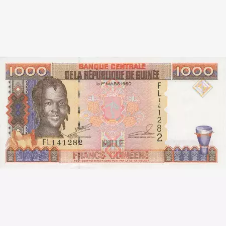 Guinea 1000 francs 1998.   P 37   (N)