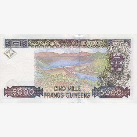 Guinea 5000 francs 1998.   P 38   (N)