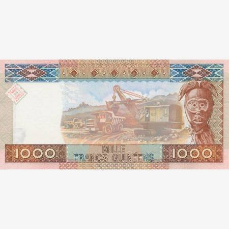 Guinea 1000 francs 2006.   P 40   (N)