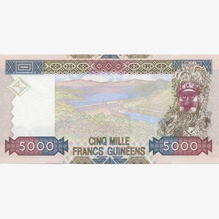 Guinea 5000 francs 2012. P 41b (N) Guinea 5000 francs 2012. P 41b (N)