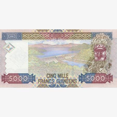 Guinea 5000 francs 2010. P 44 (N) Guinea 5000 francs 2010. P 44 (N)