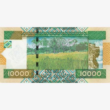 Guinea 10000 francs 2010.   P 45   (N)