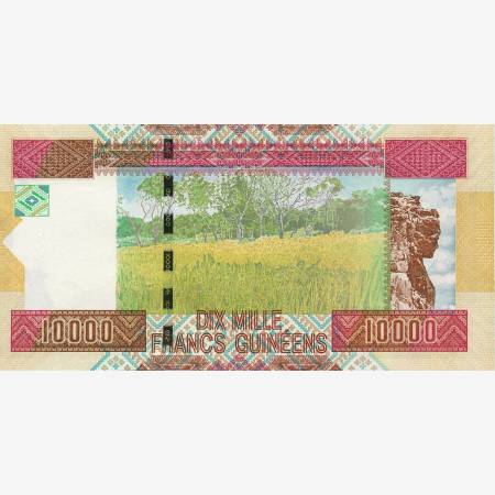 Guinea 10000 francs 2012.   P 46   (N)