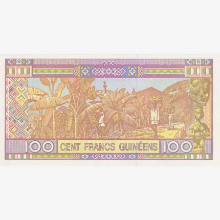 Guinea 100 francs 2015.   P 47A   (N)