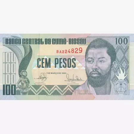 Guinea-Bissau 100 pesos 1990.   P 11   (N)
