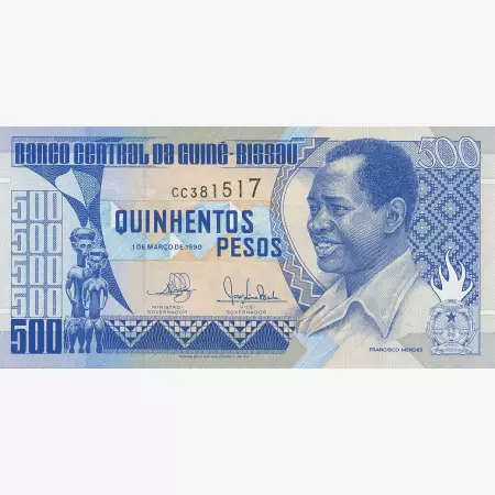 Guinea-Bissau 500 pesos 1990.   P 12   (N)