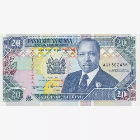 Kenya 20 shillings 1994.   P 31b   (N)