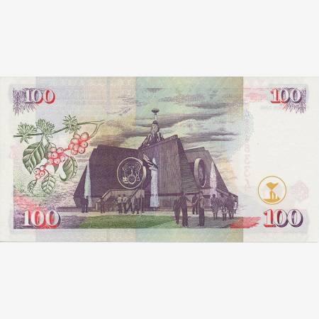 Kenya 100 shillings 2002. P 37h (N) Kenya 100 shillings 2002. P 37h (N)