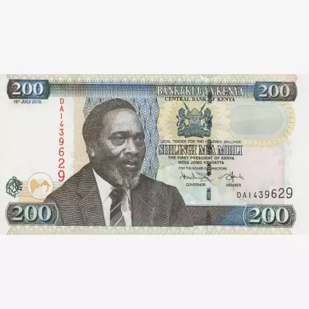 Kenya 200 shillings 2010.   P 49e   (N)