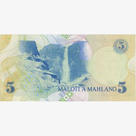 Lesotho 5 maloti 1989. P 10a (N) Lesotho 5 maloti 1989. P 10a (N)