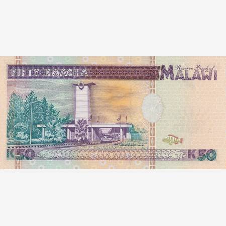 Malawi 50 kwacha 1995. P 33 (N) Malawi 50 kwacha 1995. P 33 (N)