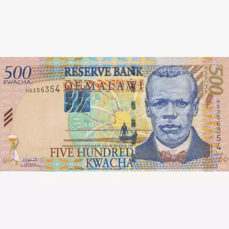 Malawi 500 kwacha 2001.  P 48a   (N)