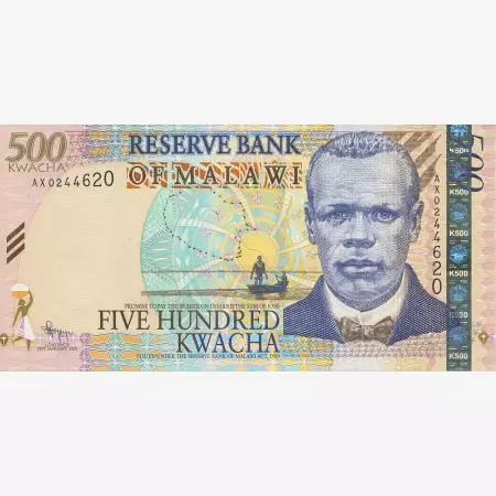 Malawi 500 kwacha 2011.  P 56b   (N)