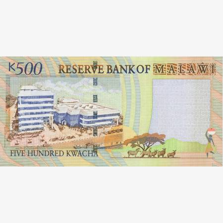 Malawi 500 kwacha 2011. P 56b (N) Malawi 500 kwacha 2011. P 56b (N)