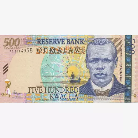 Malawi 500 kwacha 2011.  P 56b   (N)
