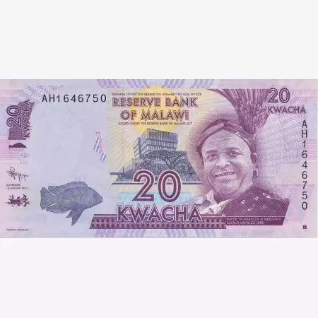 Malawi 20 kwacha 2012.  P 57a   (N)