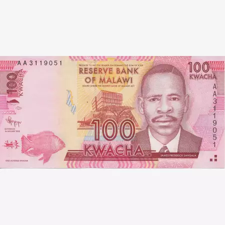 Malawi 100 kwacha 2012.  P 59a   (N)