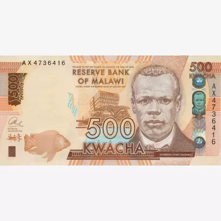 Malawi 500 kwacha 2014.  P 61a   (N)
