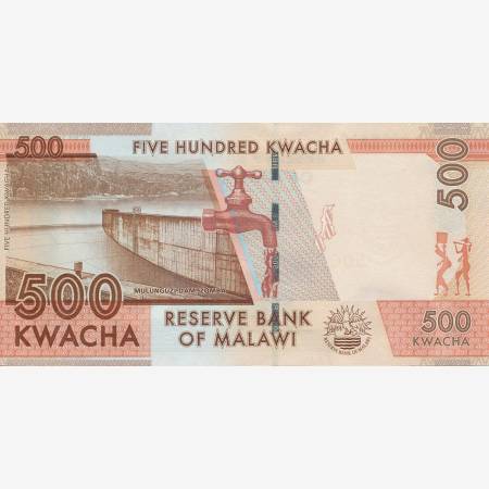 Malawi 500 kwacha 2014. P 61a (N) Malawi 500 kwacha 2014. P 61a (N)