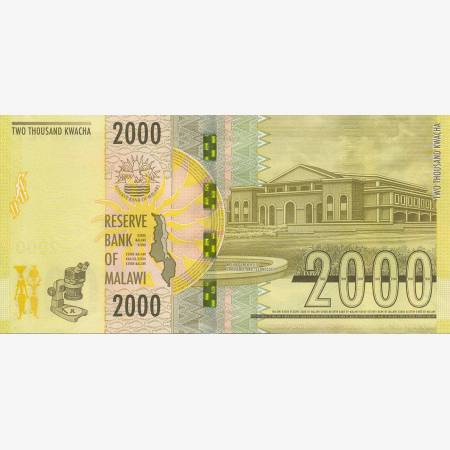 Malawi 2000 kwacha 2016.  P 69   (N)