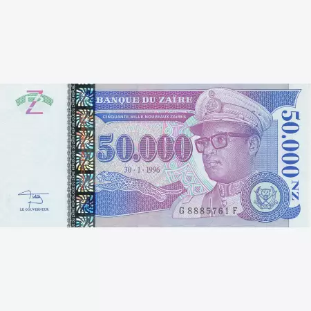 Zaire 50.000 zaires 1996.  P 74   (N)