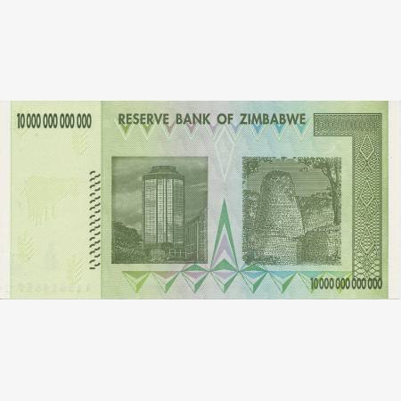 Zimbabwe 10.000.000.000.000 dollars 2008. P 88 (N) Zimbabwe 10.000.000.000.000 dollars 2008. P 88 (N)